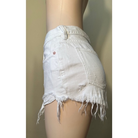 We The Free White High-Waisted Jean Shorts - Picture 4 of 12